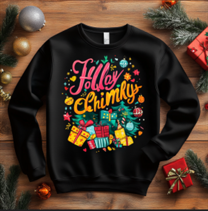 Holly Jolly Christmas Sweatshirt - Festive Holiday Apparel